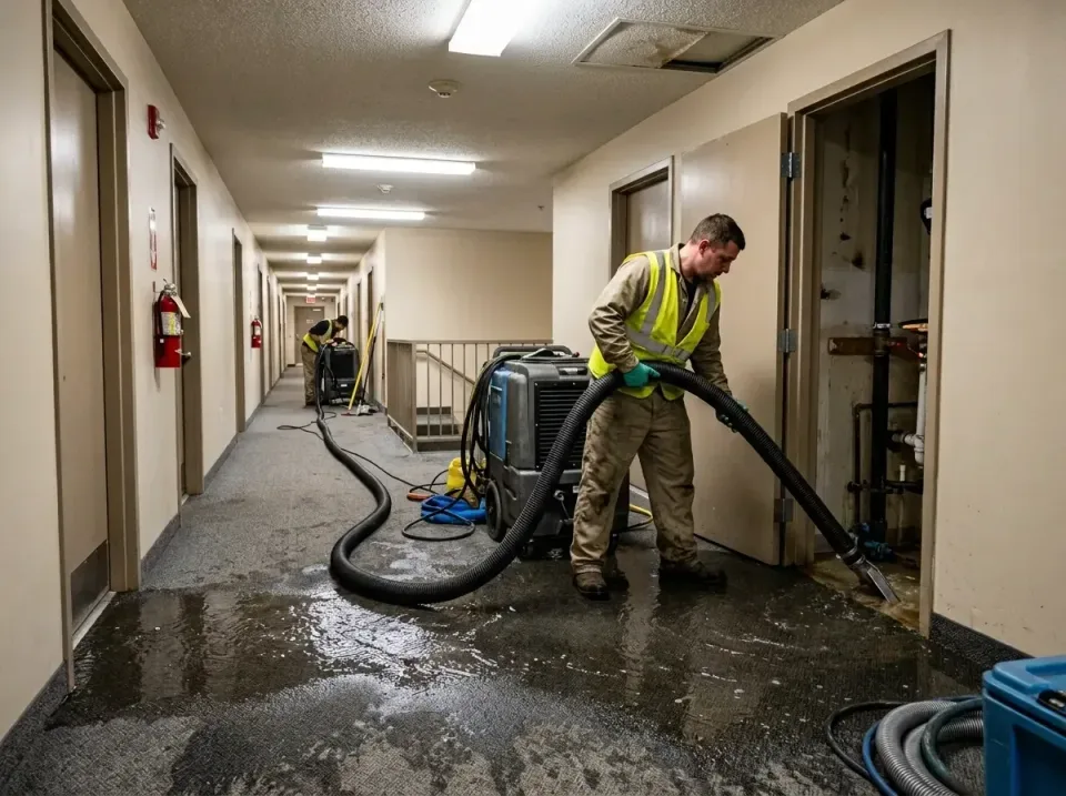 multi-unit-apartment-hallway-f-005 — frequently asked questions, Emergency Burst Pipe Water Extraction & Removal in Lyndhurs…
